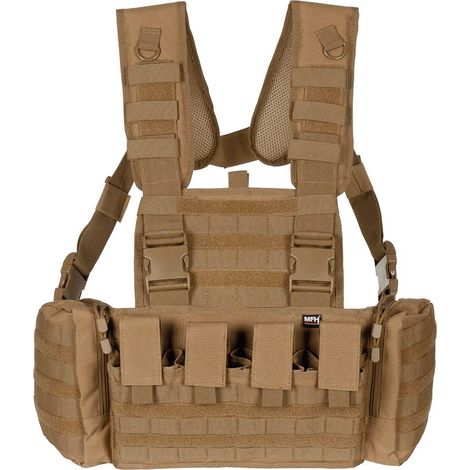 MFHProfessional Chest Rig, "Mission", coyote tan