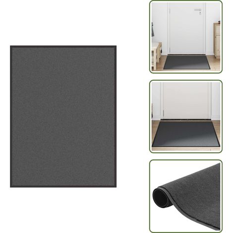 vidaXL Paillasson anthracite 90x120 cm (1/5)