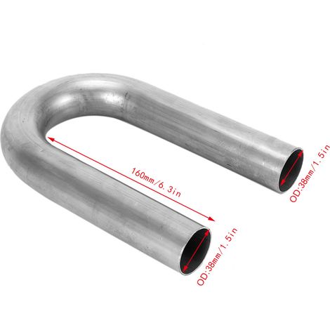Tuyau de coude mandrin en acier inoxydable 180 degrés U pour turbo intercooler 1.5 pouces (1/5)