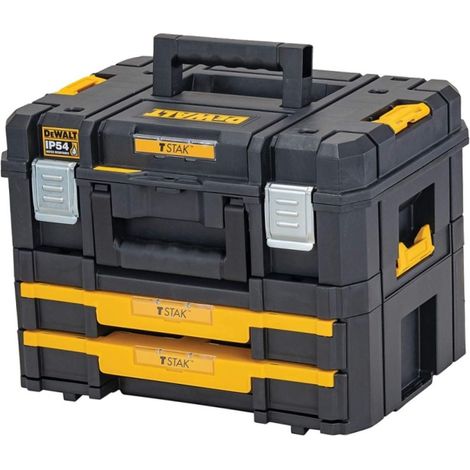 Severin – Coffret de transport TStak avec 2 tiroirs – Résistant eau et poussières IP54 – Insert en mousse personnalisable – DWST833951