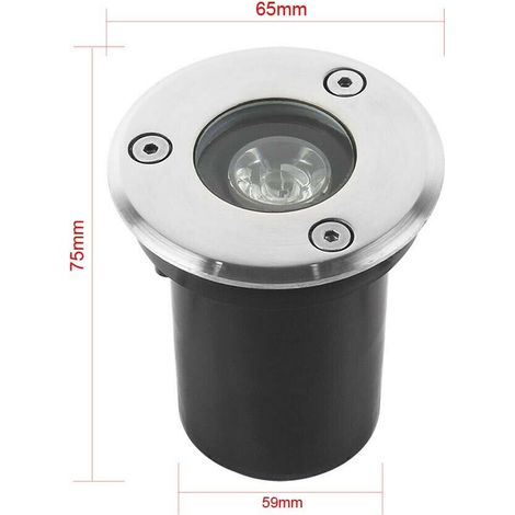 Faretto Segna Passo Calpestabile Led Luce Calda Segnapassi X Terra Giardino Ip65 (1/4)