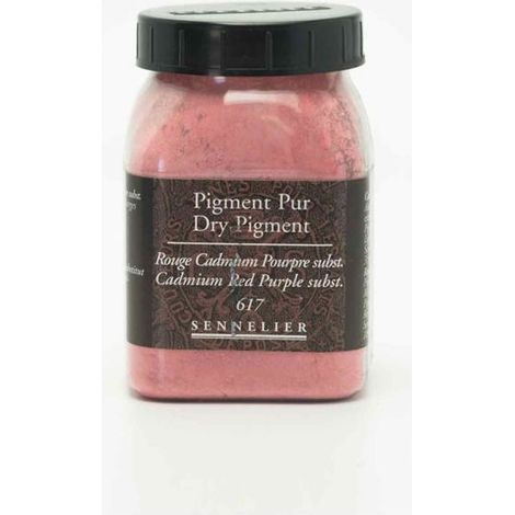 Pigment pour création de peinture - pot 100 g - Rouge de Cadmium pourpre substitut
