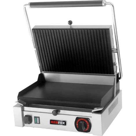 Gril de contact électrique lisse 41x41 téflon 230 V REDFOX - PM 2015 LTF - REDFOX