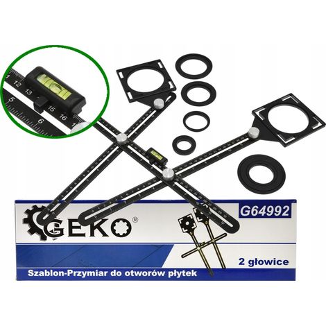 Herramienta para alicatador geko g64992 aluminio brazos ajustables nivel