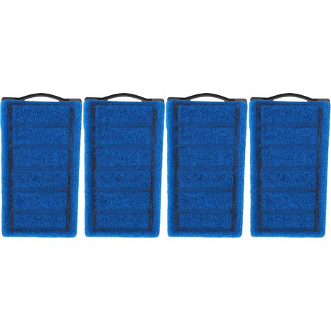 4-teiliges Set blauer Filterkartuschen für Schildkrötenaquarien, Ersatz-Kohlefilterelement (1/5)