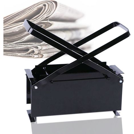 Eisen Ziegel Brikett Maker Papier & Zeitung Brennstoff Block für Büro Haushalt (1/5)