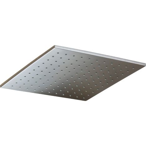 Quadratischer Duschkopf 200 x 200 in gebürsteter Stahlfarbe Paffoni SYNCRO ZSOF075ST Steel Looking (1/2)