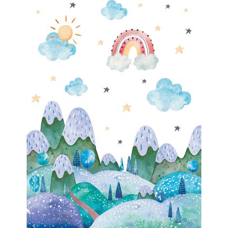 Papier peint panoramique Enfants - Paysage - 241 cm x 320 cm (1/2)
