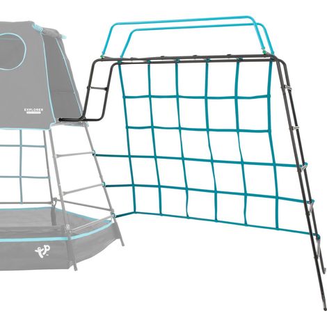 Filet à grimper avec pont de singe noir pour aire de jeux métal EXPLORER TOUR (1/2)