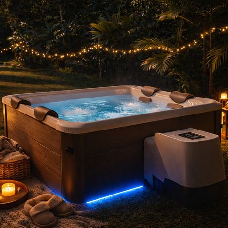 Spa MSpa Amber Aero Plus 2026 180x180 cm - WIFI - spa 6 places semi-rigide