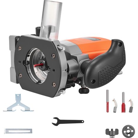 Mophorn Oberfräse 1200 W, einstellbare Drehzahl, Fräsmaschine mit Tauchbasis, Staubabsaugung & Parallelanschlag, ideal für Holzarbeiten, Kantenbearbeitung und Heimwerkerprojekte, kabelgebunden (1/5)