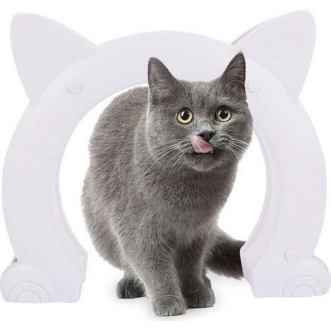 Porte pour animaux, chatière à double sens pour grands chiens, en plastique ABS, compatible avec les portes intérieures creuses en PVC. (1/5)