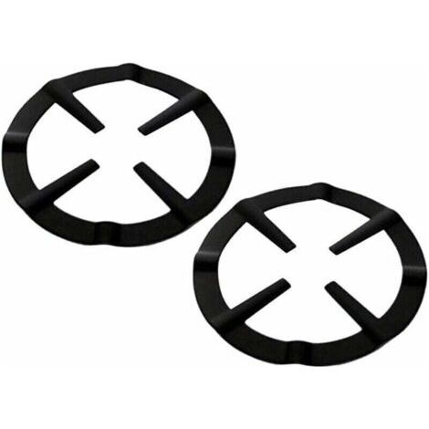 Lot de 2 anneaux pour cuisinière à gaz,plaque de cuisson à gaz,croix,support de casserole,grille de réchaud à gaz,anneau de fixation pour cafetière à expresso,four et cuisine (1/4)