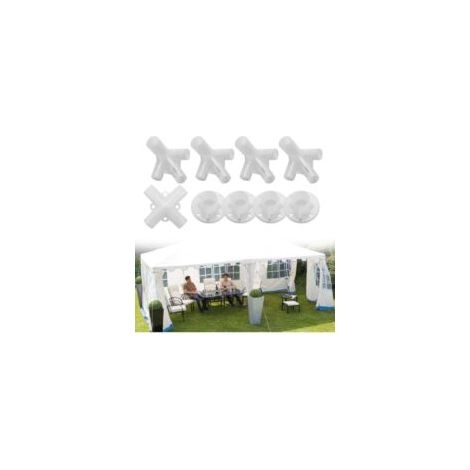 5-teiliges Zeltverbinder-Set + 4-teilige Ersatzteile für Outdoor-Unterkünfte, Camping und Zuhause - Crezuo