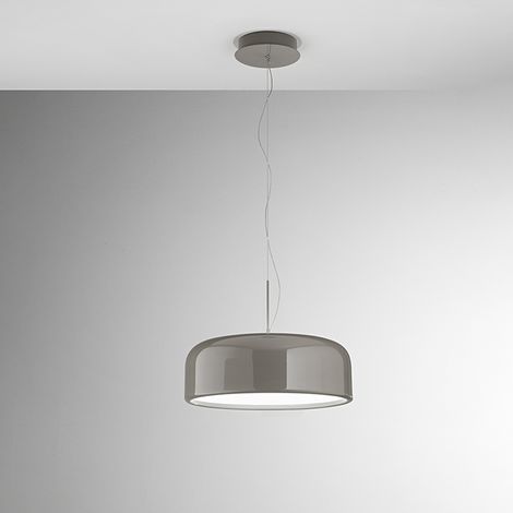 Sospensione Moderna Velia Metallo Grigio Led 40W Dimmerabile Ip20 (1/2)