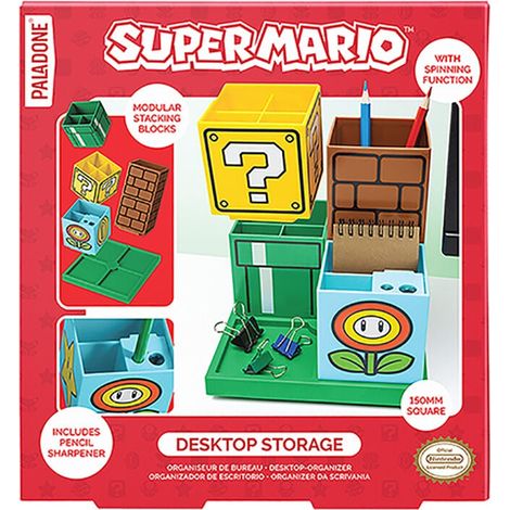 Organizzatore da scrivania Super Mario Bros, dimensioni 15 cm