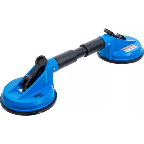 Double ventouse 120 mm tetes flexibles caoutchouc abs levage manutention 60 kg (1/3)