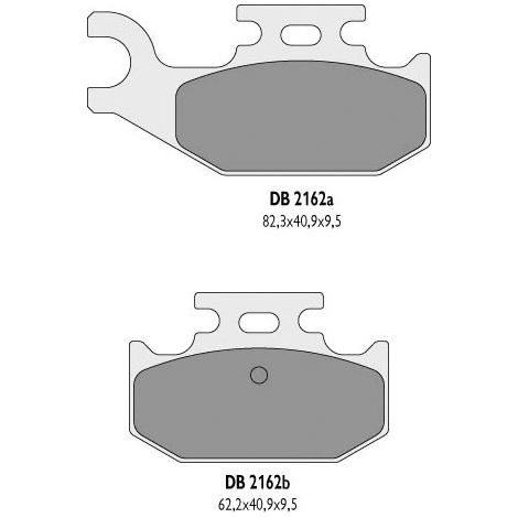 Pastillas de freno traseras Delta Polaris 150 ACE BASE EFI MD 17 21 Polaris