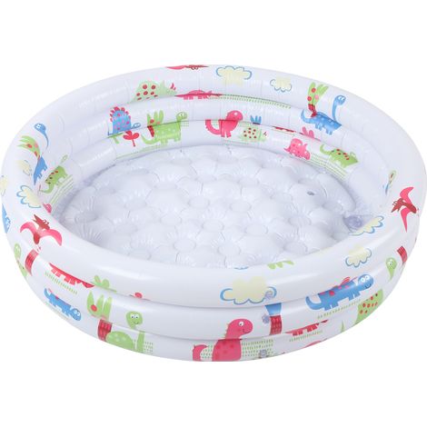 Piscine gonflable ronde de 90 cm avec motif dinosaure pour enfants (1/5)