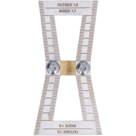 Marqueur à Queue d'aronde pour le Travail du Bois, Jauge de Traçage en Queue d'aronde, Outil de Mesure, Jauge de Joints en Bois Coupés à la Main, Pas 1:5/1:6/1:7/1:8, Outil de. (1/5)