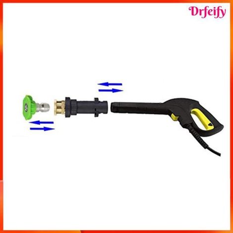 Adaptateur pour laveuse haute pression - - K2-K7 - Laiton/Nylon - Montage rapide sans fuite - Mousse dense (1/5)