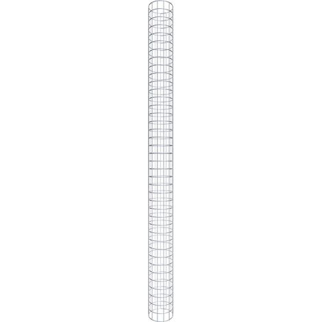 Gabiondeco - Colonne de Gabion ronde. diamètre 22 cm. maille 5 x 5 cm - Hauteur : 200 cm - Made in Germany (1/5)