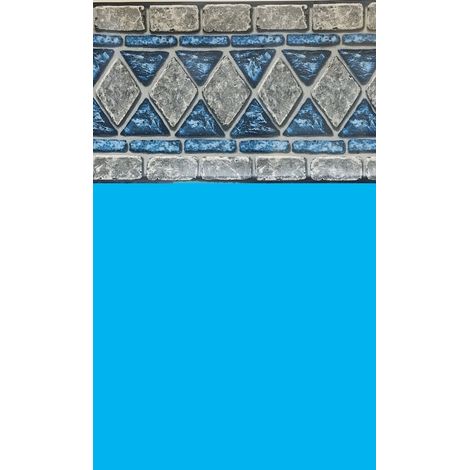 Liner Piscine 75/100 Bleu Foncé Frise Lancashire Ø4.60m H1.20m