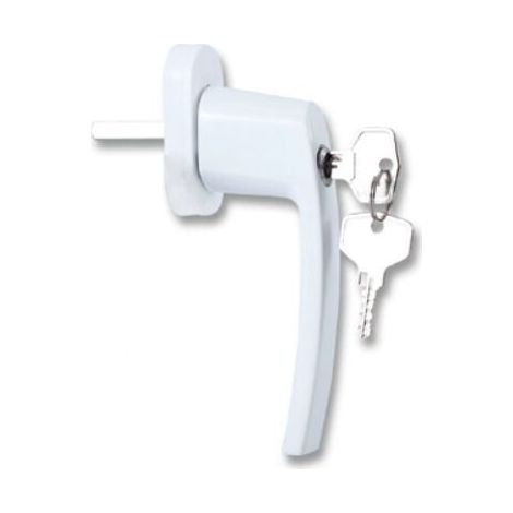 4PCS Poignées de Fenêtre Verrouillable à Clé en Aluminium Blanc Poignée de Porte de Balcon Windows avec 8 PCS Vis et 8 PCS Clés Convient à Toutes Les Fenêtres et Portes de Balcon Courantes (1/5)