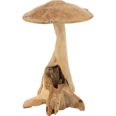 Champignon Déco en Teck "Kent" 90cm Naturel (1/2)