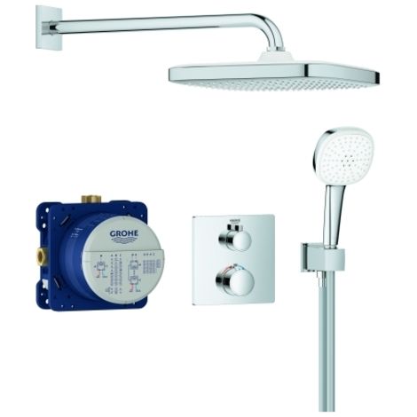Sistema doccia UP-Grohtherm 34871 m FMS angolare/SmartBox/soffione/set doccia cromato