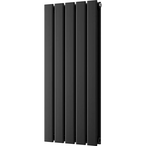 Typhoon - Black Designer Radiator H800mm x W340mm Double Panel