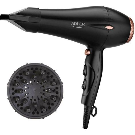 Ionico asciugacapelli professionale con concentratore e diffusore-inclusa - Cool Shot Funzione - ION Funzione - Adler AD2244 (1/5)