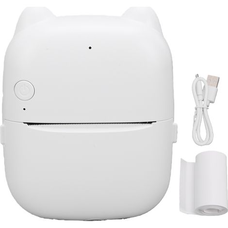 Stampante termica portatile senza inchiostro per adesivi, con intelligenza artificiale e controllo vocale, ideale per appunti, disegni e lavori creativi. Include 1 rotolo di adesivi. (1/5)