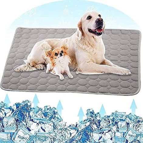 Kühlmatte für Hunde Hundematte Bett Kühldecke Kühlkissen für Katzen Waschbar Haustiere70100cm (1/5)