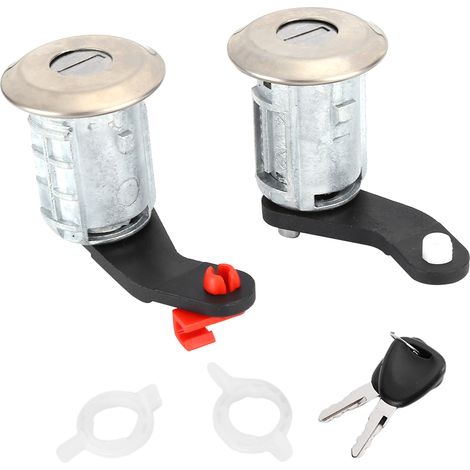 Cylindre de serrure de porte gauche/droite avec 2 clés 7701470944 Compatible avec Renault Master 1998-2016 (1/5)