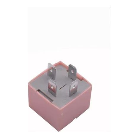 Elektrisches Relais 4 Pins, Kompatibel mit Renault Clio, Trafic, Mégane, Vivaro, Nissan, Rosa Gehäuse