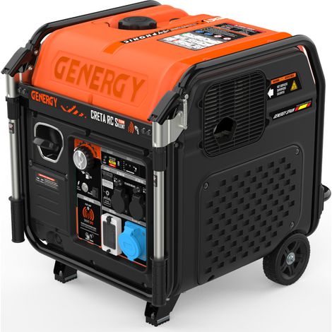 Groupe électrogène 7500W-230V Inverter Silencieux Démarrage électrique Télécommande Modèle Creta-RC Silent