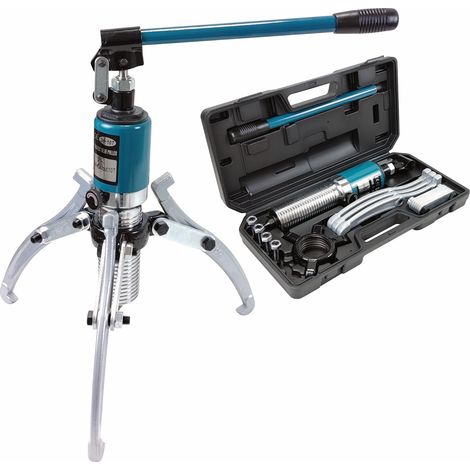 Extracteur de roulement hydraulique Integral 10T Kit de tirage hydraulique Vilebrequin Poulie Extracteur Convient pour moyeux/brides/engrenages/roulements (force de traction de 10 tonnes) (1/5)