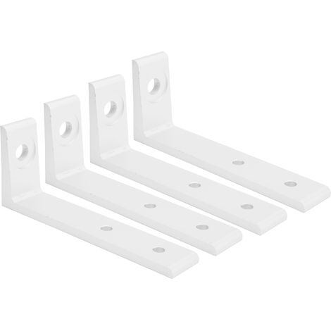 Équerres de fixation en aluminium 4 pièces, support d'angle droit en L, renfort de réparation, argent 3030, rainure unique (1/5)