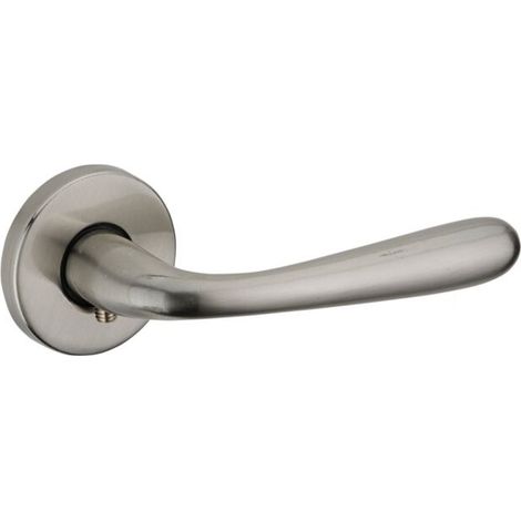 aire de béquilles Junon pour porte, carré 7mm, nickelé brossée - (1/2)