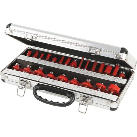 Hartmetall-Fräser 1/4-Zoll Set 24-tlg.
