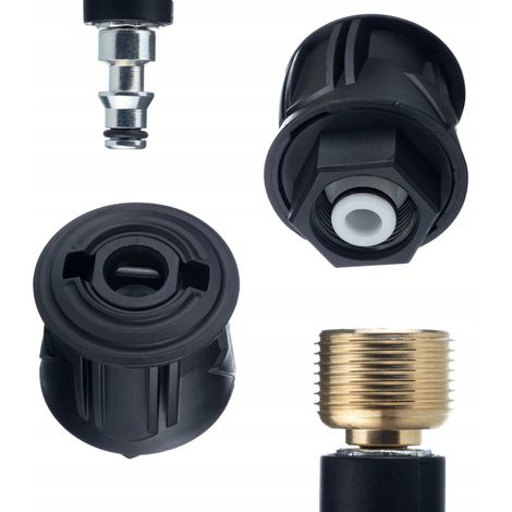 Adattatore M22-Lavor Click – Riduzione Filettatura M22x1,5 per Tubo Lavor  160 Bar  Compatibile con Idropulitrici Lavor