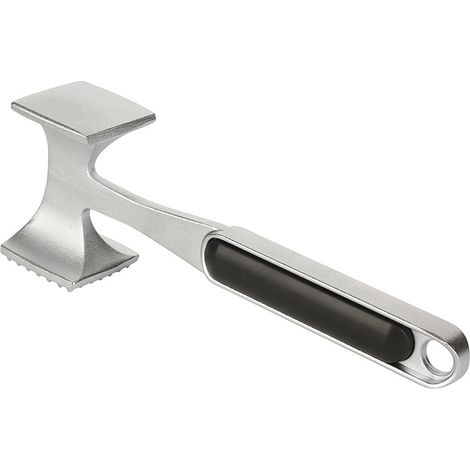 Esta picadora de carne multifuncional es ideal para picar diversos ingredientes, como carne y frutos secos. Color plata, 1 unidad. (1/5)