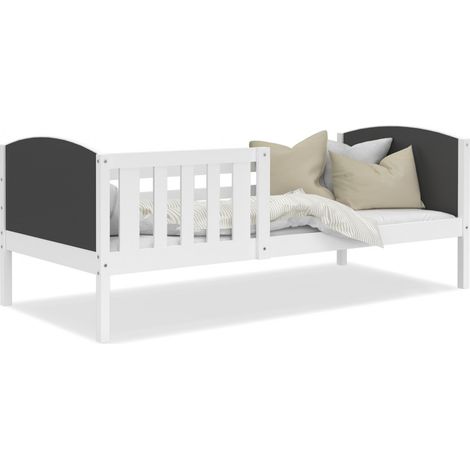 Lit Enfant Tom 90x190 Blanc - gris (1/3)