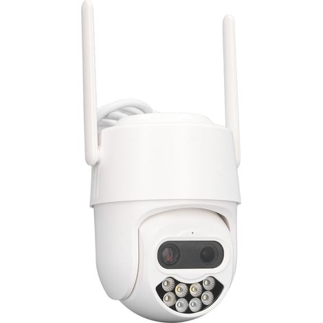 Caméra de surveillance extérieure 110 à 240 V, 1080p HD, sans fil, WiFi, dôme avec objectif zoom, prise européenne (1/5)