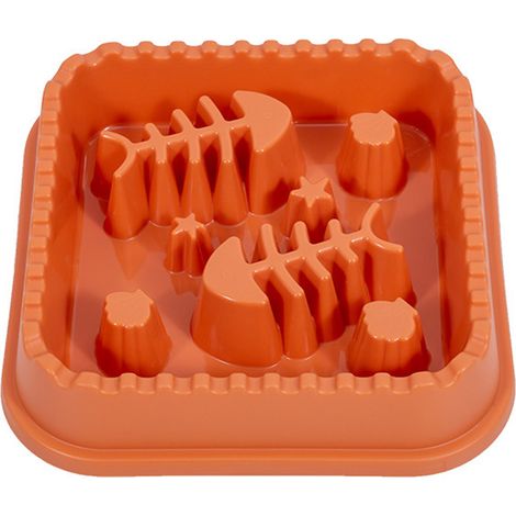 Gamelle anti-glouton pour chien, ralentit l'ingestion des aliments, prévient les ballonnements et les risques d'étouffement, accessoire alimentaire pour chiens de toutes tailles (1/5)