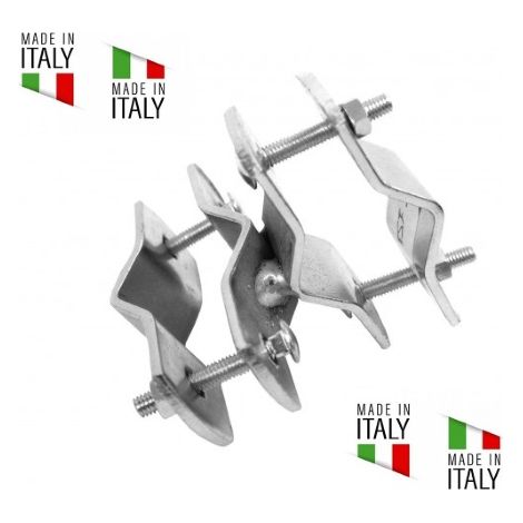 Giunto a Croce Piccolo Zincato Made in Italy Max 40 mm