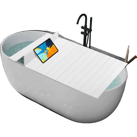 Couvercle de baignoire pliable, Matériau : PVC, Dimensions : 170 x 75 x 0,65 cm, Capacité de charge maximale : 5 kg, Résistance à la température : 80 ℃, Poids net : 4,2 kg (1/5)