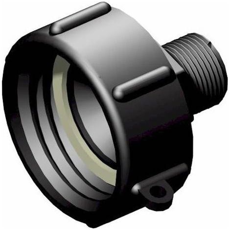 Raccord femelle 2" S60x6 - male 3/4" pas gaz (1/2)