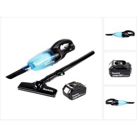 Aspirador sin cable Makita DCL 180 G1 B 18 V negro + 1x batería recargable 6,0 Ah - sin cargador